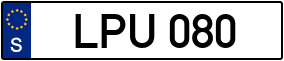 Trailer License Plate